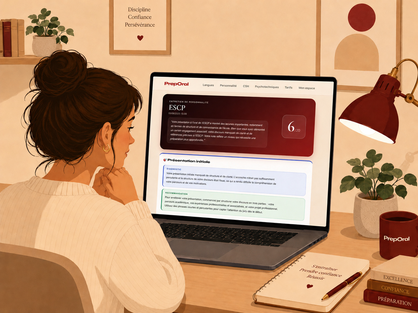 Recevoir son feedback PrepOral
